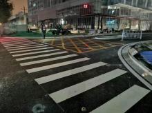  熱熔標(biāo)線施工